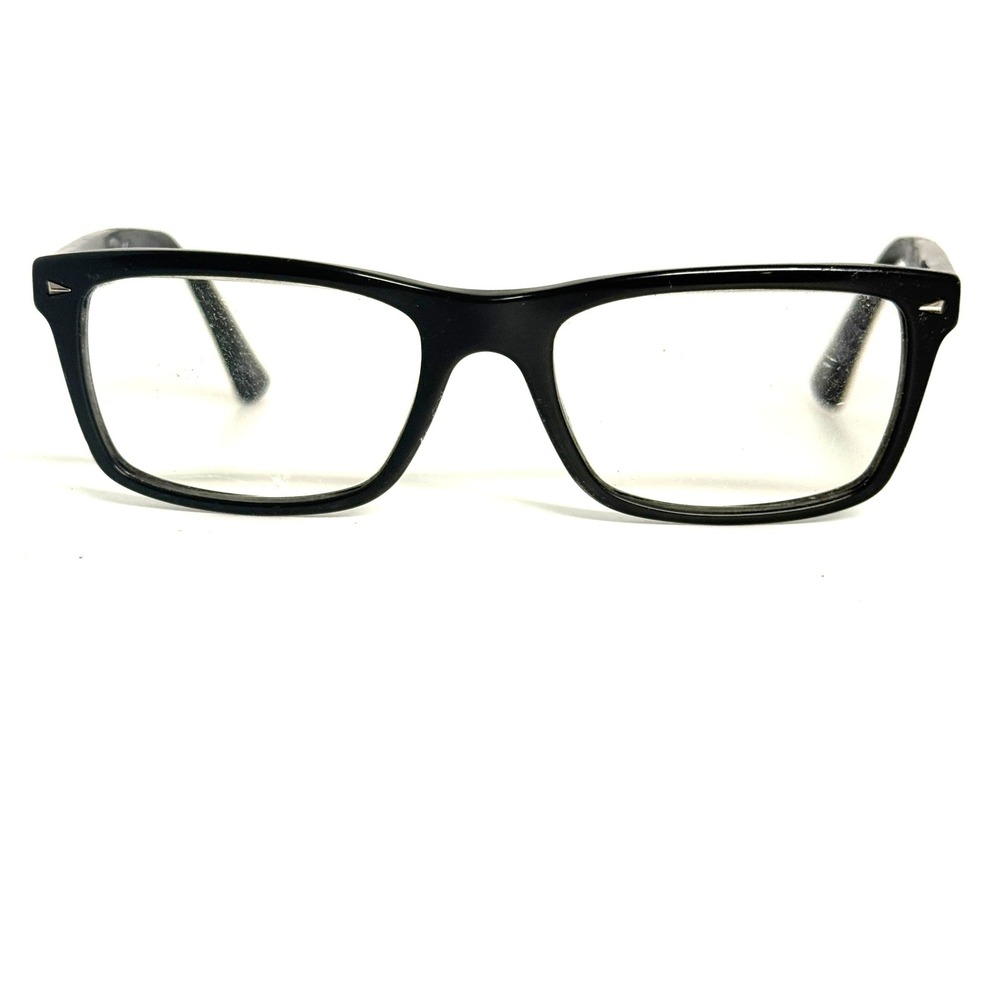Ray-Ban RB 5287 2000 Black Rectangular Eyeglasses Frames 52-18 140‎